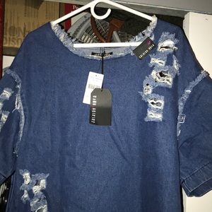 Brand New FashionNova Jean Dress